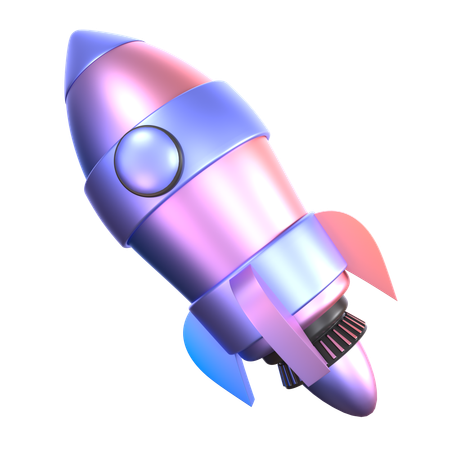 Foguete  3D Icon