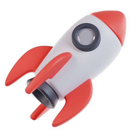 Foguete  3D Icon