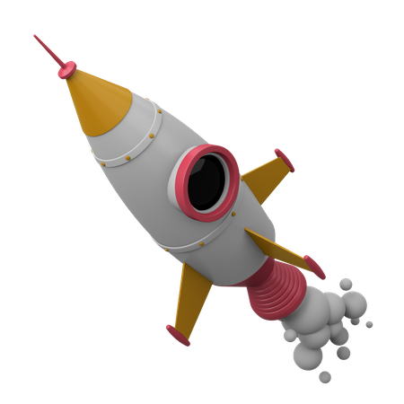 Foguete  3D Icon