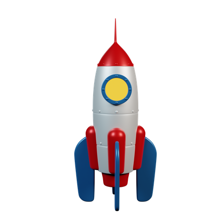 Foguete  3D Icon