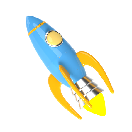 Foguete  3D Icon