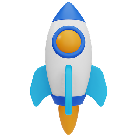 Foguete  3D Icon