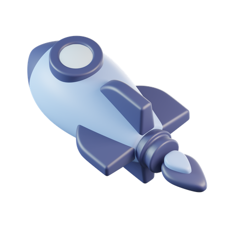 Foguete  3D Icon