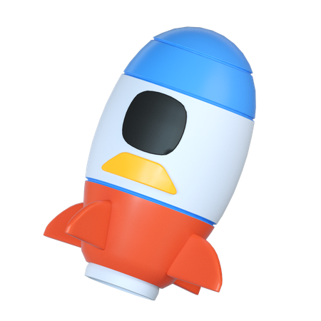 Foguete  3D Icon