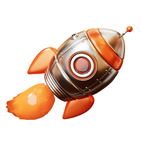 Foguete  3D Icon