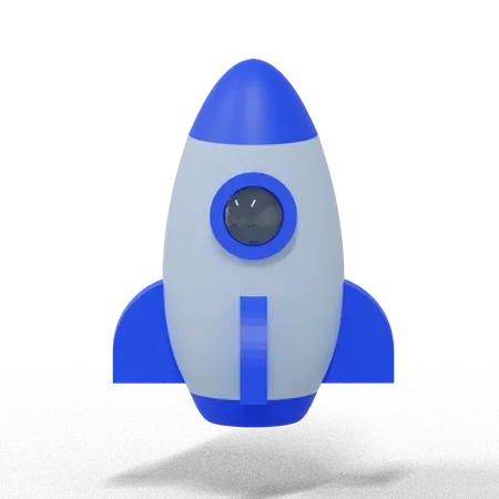 Foguete  3D Icon