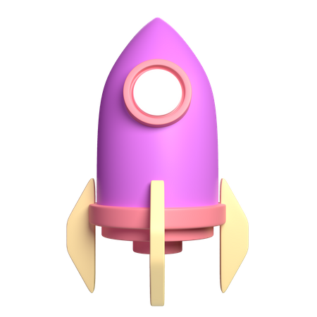 Foguete  3D Icon