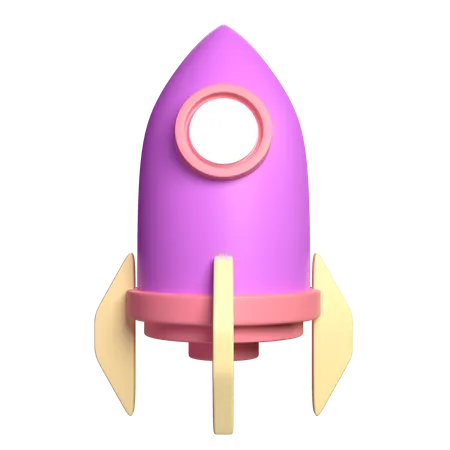 Foguete  3D Icon