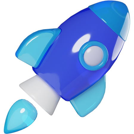 Foguete  3D Icon