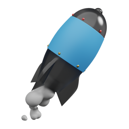 Foguete  3D Icon