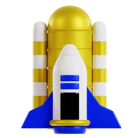 Foguete  3D Icon