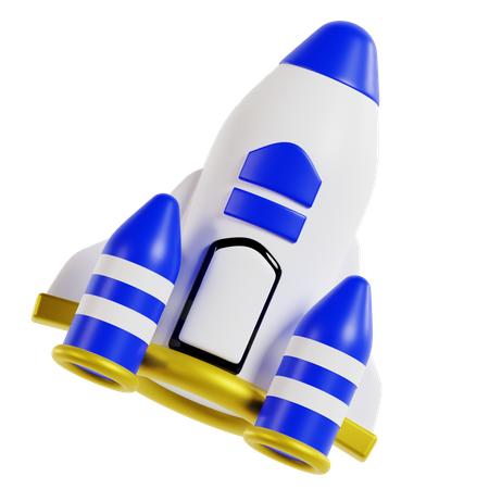 Foguete  3D Icon