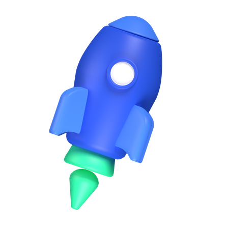 Foguete  3D Icon