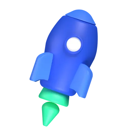 Foguete  3D Icon