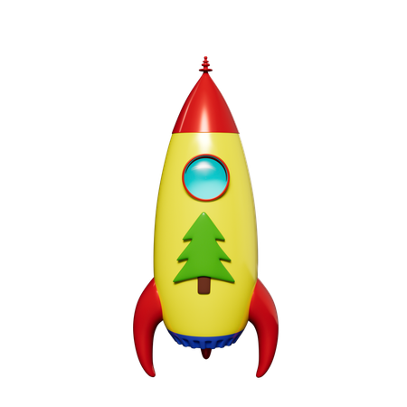 Brinquedo foguete  3D Icon