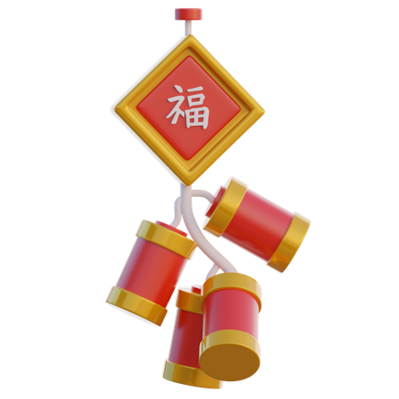 Foguete chinês  3D Icon