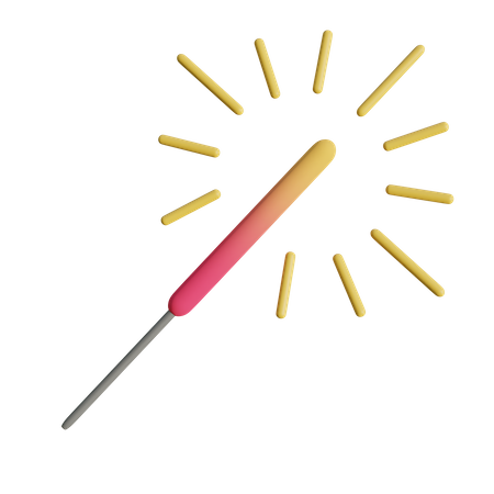 Foguete de fogos de artifício  3D Icon