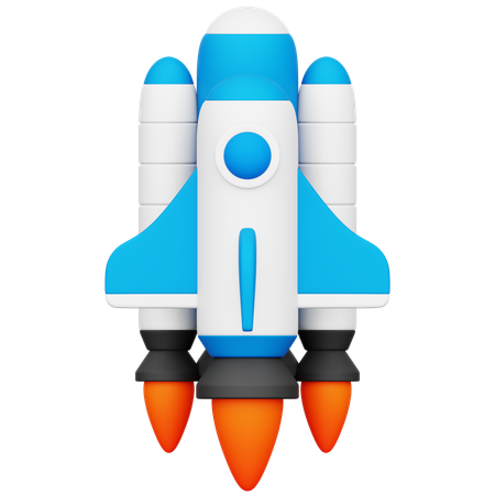 Foguete espacial  3D Icon