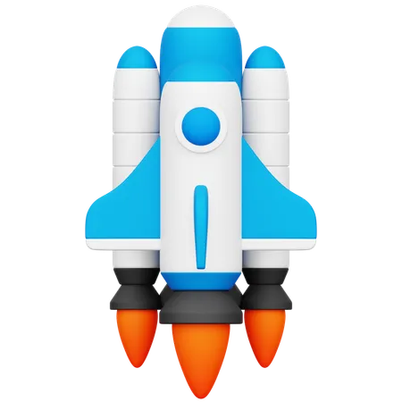 Foguete espacial  3D Icon