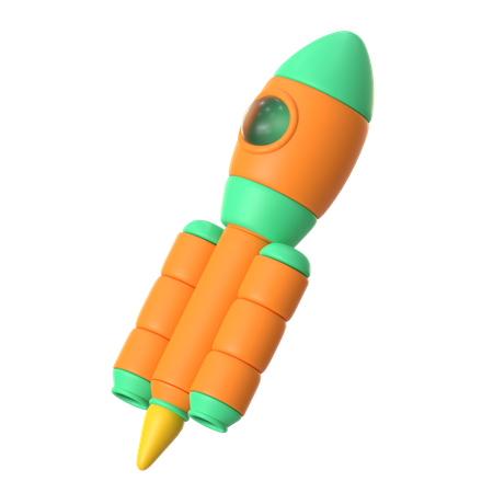 Foguete espacial  3D Icon