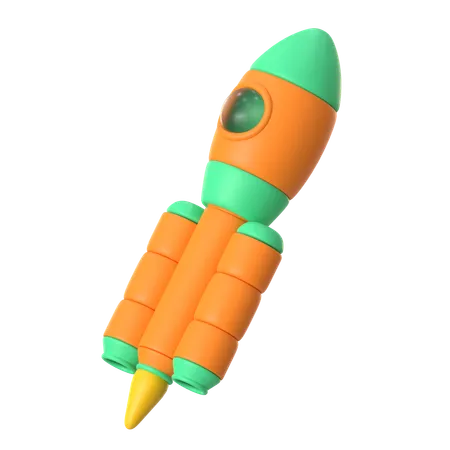 Foguete espacial  3D Icon