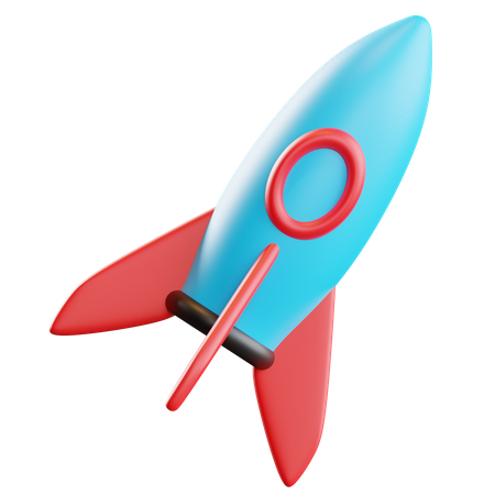 Foguete espacial  3D Icon