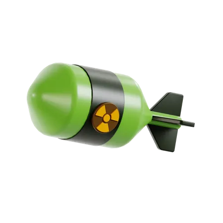Foguete nuclear  3D Icon