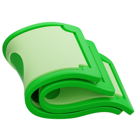 Fold Money  3D Icon