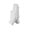 3d folded hands logo