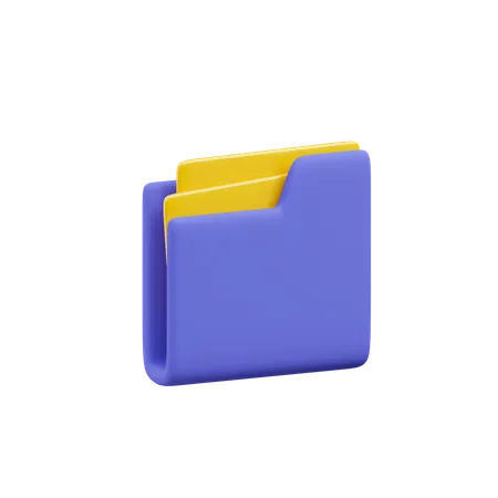 Folder 3D Icon download in PNG, OBJ or Blend format