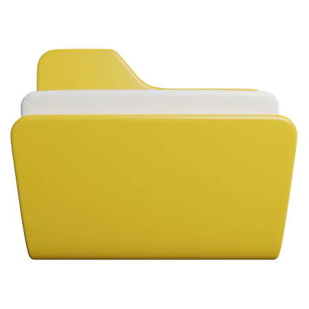 Folder File Data 3D Icon