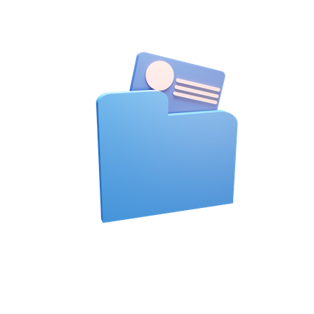 Folder  3D Illustration