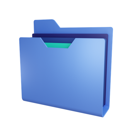 Folder  3D Illustration