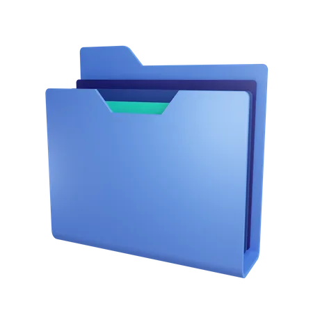 3 D Folder Object 3D Illustration