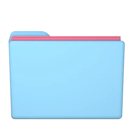Folder Icon For Essential Icon 3D Illustration