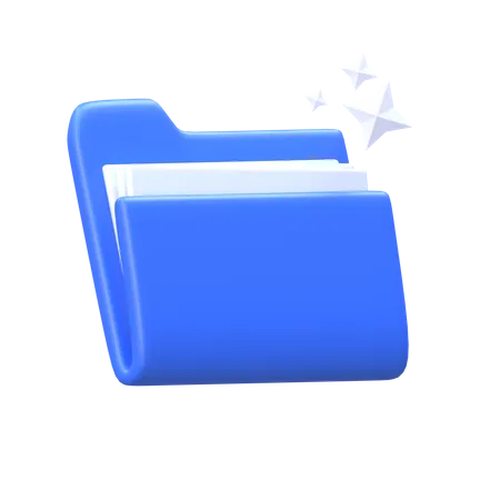 3 D Rendering Design Thinking Folder Icon 3D Icon