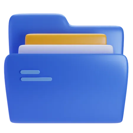 Premium 3 D Folder Illustration Suitable For Your Project Related To Document Management And Cloud Computing 3D Icon