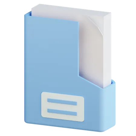 3 D Folder Illustration With Transparent Background 3D Icon
