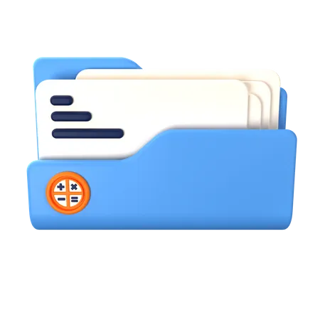 Folder Accountancy  3D Icon