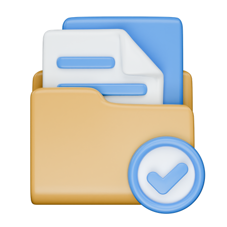 폴더가 승인됨  3D Icon