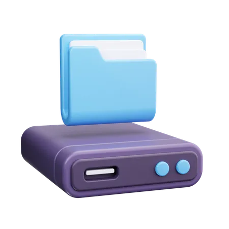 Folder Backup  3D Icon