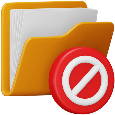 Folder Block  3D Icon