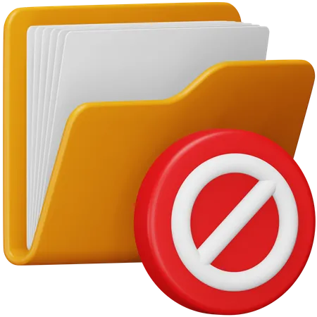 Folder Block  3D Icon