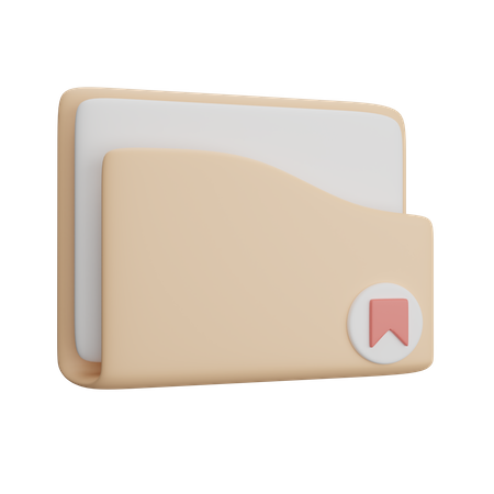 Folder Bookmakr  3D Icon