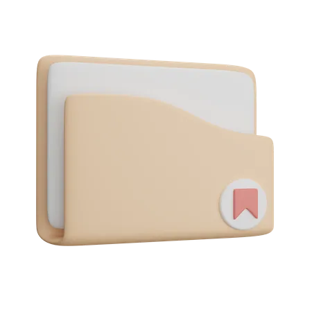 Folder Bookmakr  3D Icon