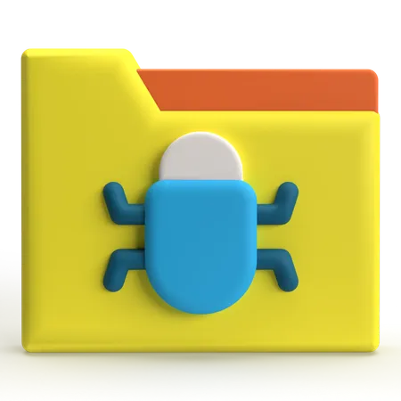 Folder Bug  3D Icon