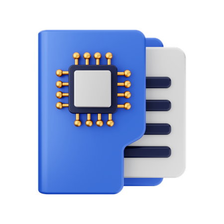 Folder Chip  3D Icon