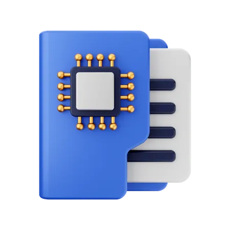 Folder Chip  3D Icon