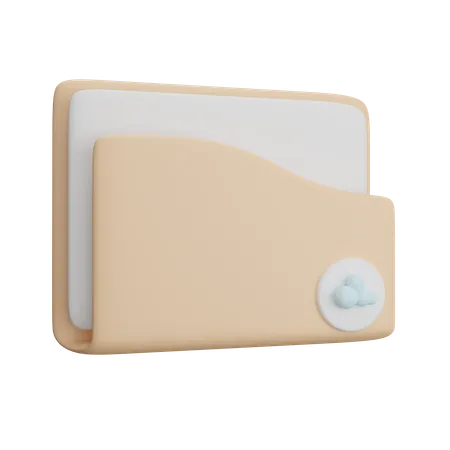 Folder Cloud  3D Icon