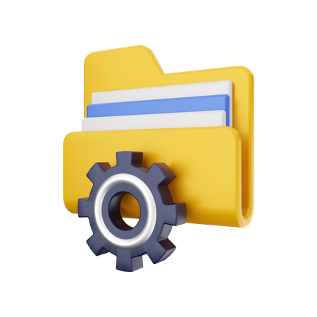 Folder Configuration  3D Illustration